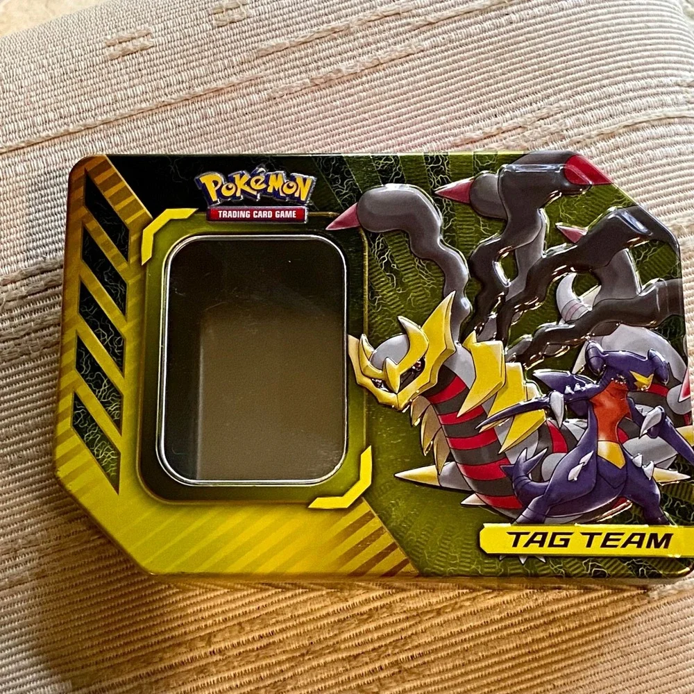 Pokemon Tag Team Garchomp & Giratina GX Power Partnership EMPTY TIN ONLY GUC
